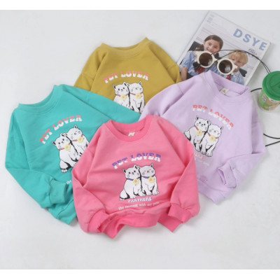sweater girls pet lover pathers IDN 24 - sweater anak perempuan 